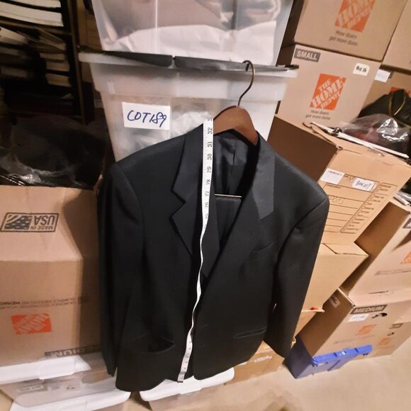 Vintage Men's Mani By Giorgio Armani 2 Pieces Tux Black Sz40/34 PreLoved Excelle - Picture 3 of 14